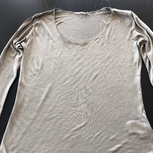 Sandwich light green long sleeve top - Picture 1 of 3